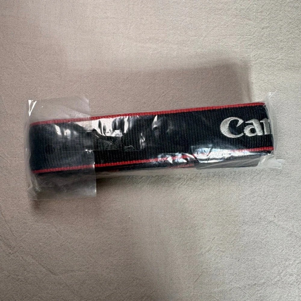 Canon‎ EOS R8 Camera Neck Strap ER-EOS R8 Black Red Genuine New C46-2939-000